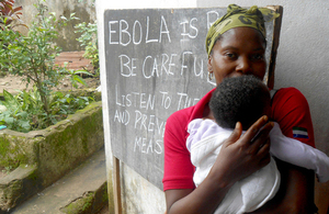 The Ebola outbreak in west Africa is already a global threat to public health [Picture: Crown copyright]
