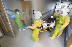 Staff from North East Ambulance Service and the Royal Victoria Infirmary, Newcastle.