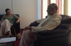 British Deputy High Commissioner with the Chief Minister of the Northern Province