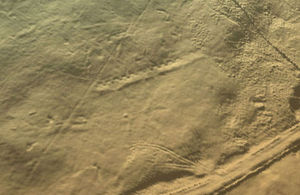 Previously unrecorded First World War practice trenches near Buxton, Derbyshire.