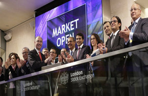 Moroccan delegation at London Stock Exchange