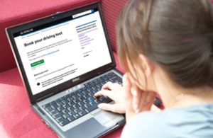 Booking a driving test online