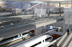 High Speed 2 station interior