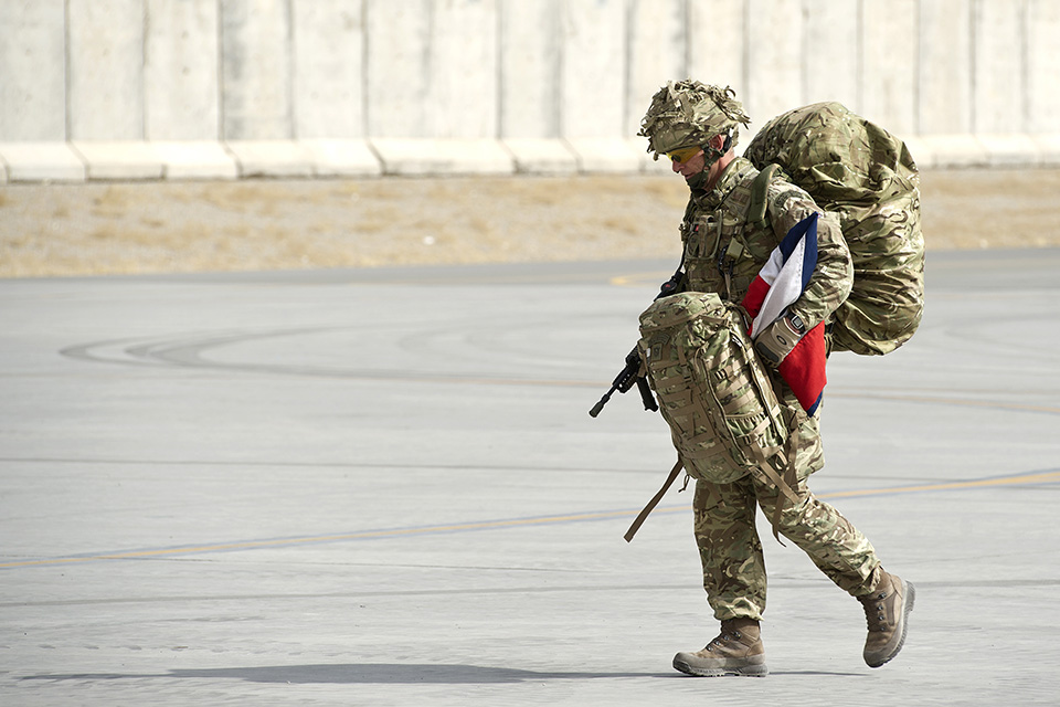 British military personnel at Kandahar Airfield