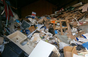 Example of stored rubbish that attracted rats