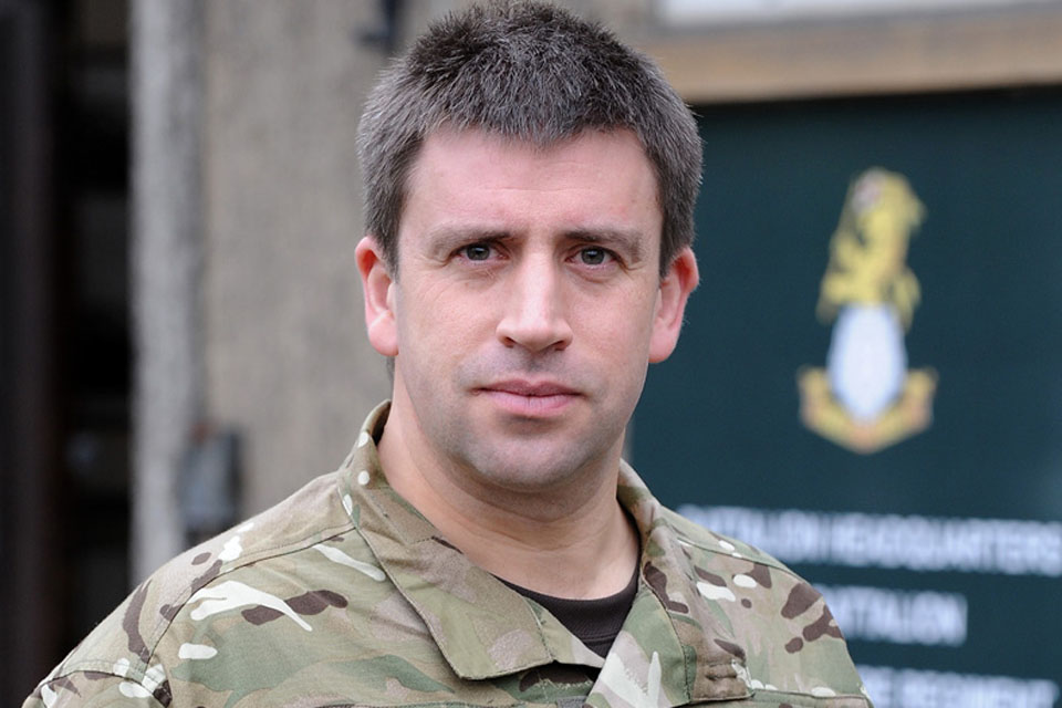 Lieutenant Colonel Dan Bradbury, Commanding Officer of 1st Battalion The Yorkshire Regiment 