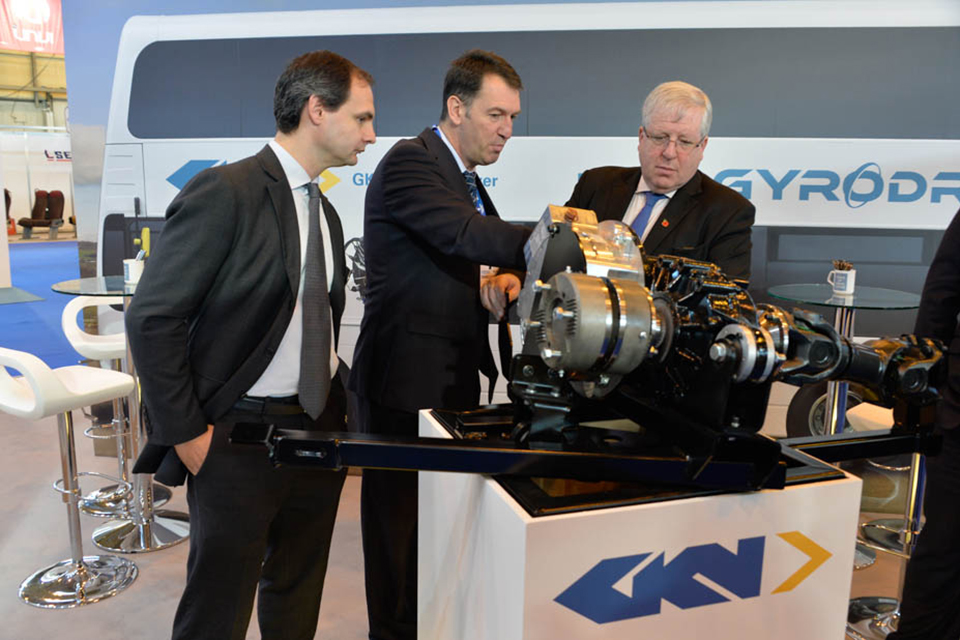 Transport Secretary attends Euro Bus Expo 2014.