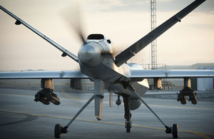 A Royal Air Force Reaper RPAS [Picture: Sergeant Ross Tilly RAF, Crown copyright]
