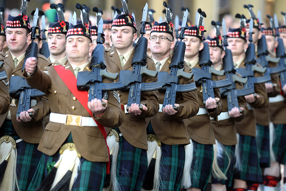 Soldiers from The Royal Regiment of Scotland
