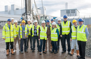 UKAEA Executive visit the MRF construction site