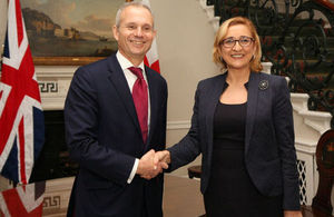 David Lidington and Tamar Beruchashvili