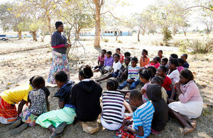 Juliet mentors a girls group session.