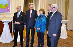 E3+1 group meeting in the British Ambassador's residence ahead of final day of November 2014 Iran talks in Vienna
