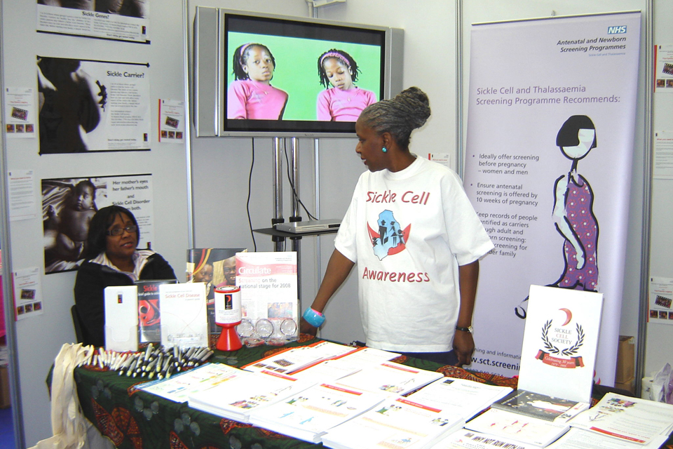 Sickle cell awareness outreach events table