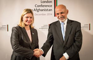 International Development Secretary Justine Greening meets Afghan President Ashraf Ghani. Picture: Simon Davis/DFID