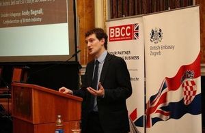 Andy Bagnall from Confederation of British Industries presented "Our Global Future: the business vision for a reformed EU" in Zagreb