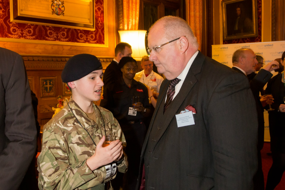 Eric Pickles meeting a cadet