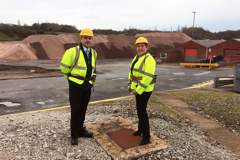 Baroness Kramer at Salt mine in Winsford, Cheshire