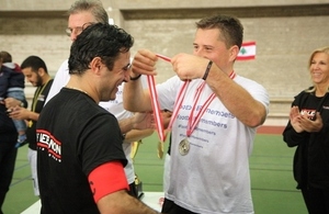 British Ambassador Tom Fletcher and One Lebanon captain Fouad Zmokhol