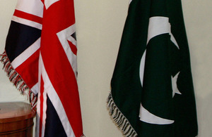 UK and Pakistan Flags