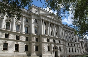 Picture of the HM Treasury building at 1 Horse Guards Road