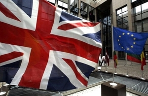 UK and EU flags