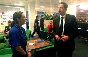 Edward Timpson meets a National Grid intern