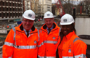 Patrick McLoughlin at Crossrail project