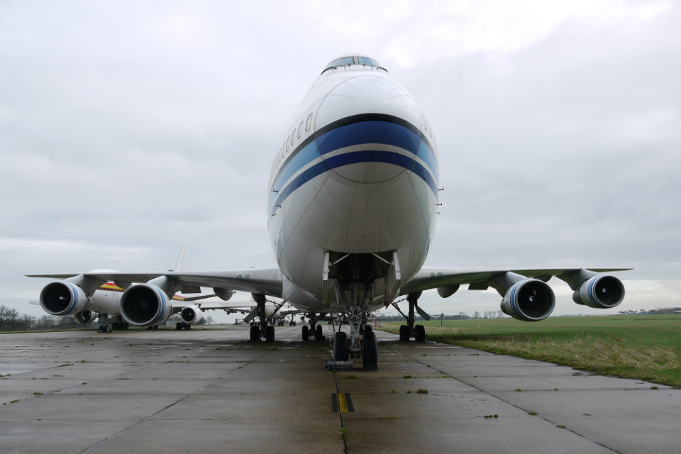 Plane on runway