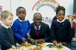 Sam Gyimah in Toddles Wood