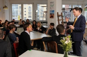 Nick Clegg at Betahaus, Berlin.