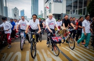 Mayor of London Boris Johnson visited Jakarta