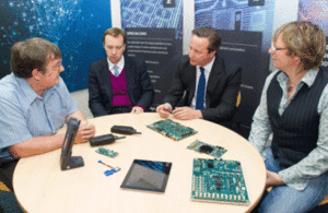 Prime Minister David Cameron visited the St John's Innovation Centre in Cambridge.