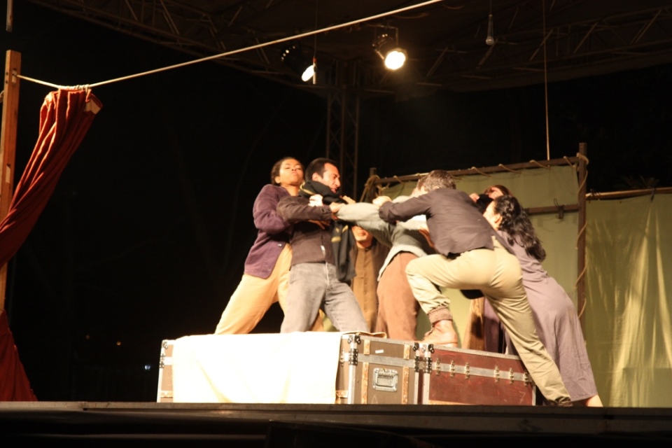 A scene from the play