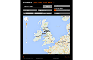 NAW 2015 events map
