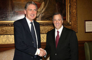 Philip Hammond and Jose Antonio Meade Kuribrena