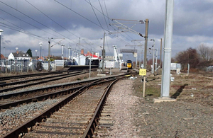 Image showing approach to Newark North Gate station