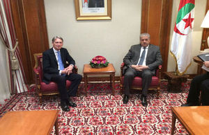 Foreign Secretary with Algerian PM