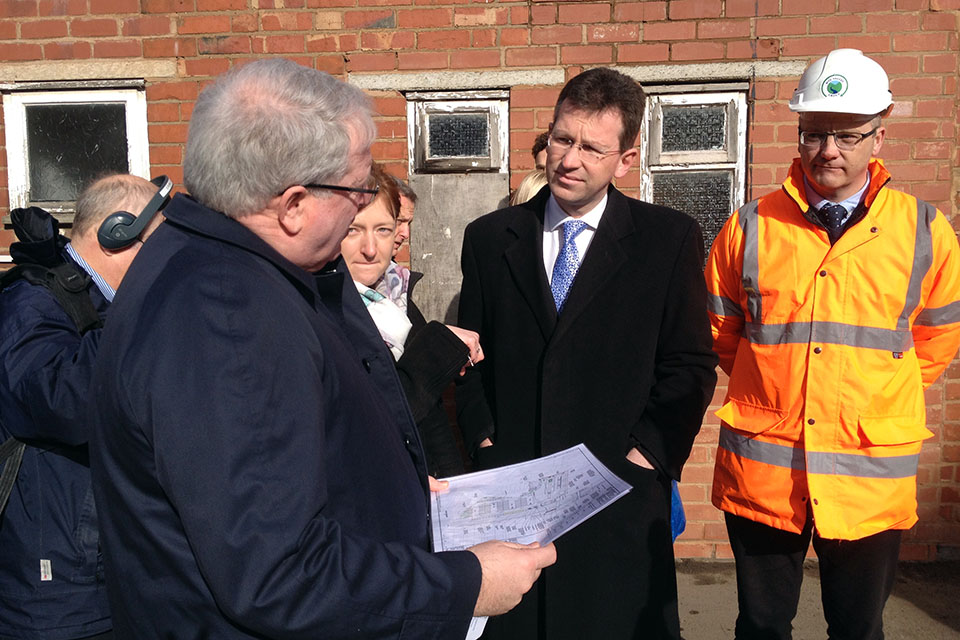 Patrick McLoughlin at Kenilworth Station