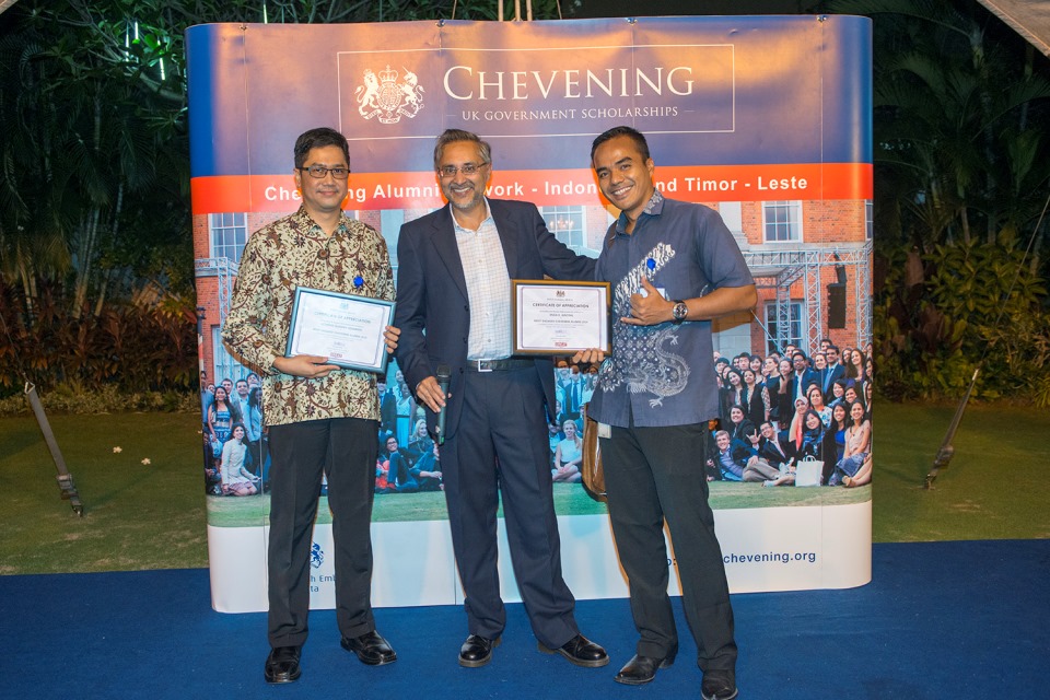 Chevening's Most Engaged Alumni Mr Enda E. Ginting and Mr Achmad Gusman Siswandi