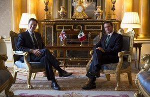 Nick Clegg meets President Enrique Peña Nieto