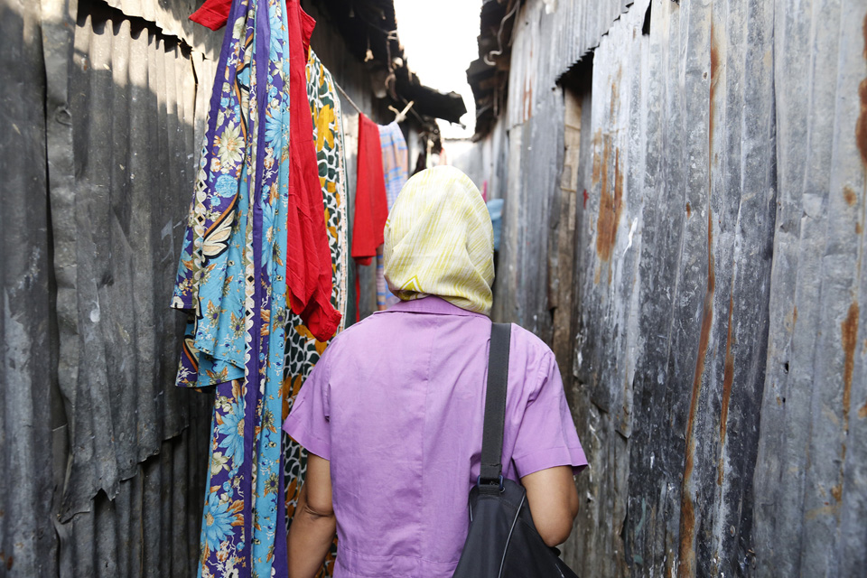 Working hard to help her community: Parveen is an inspiration to others and hopeful for the future of her own family. Picture: Ricci Coughlan/DFID