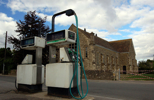 Fuel pump at a filling station