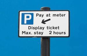 Parking sign.