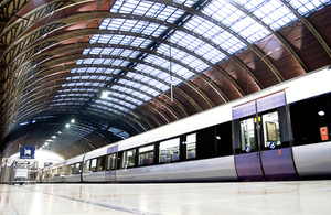 Railway station train