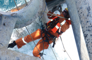 EM&I inspecting offshore installation