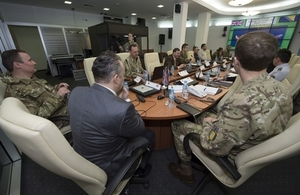 Table Tob Exercise during the Civil Bridge exercise in Bosnia and Herzegovina