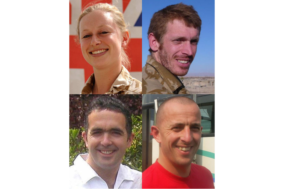 Corporal Sarah Bryant, Corporal Sean Robert Reeve, Lance Corporal Richard Larkin and Paul Stout (All rights reserved.)