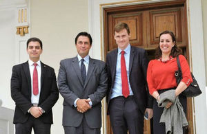 Ambassador John Casson, Consul General Caroline Alcock and Gvernor of Alexandria Hany ElMessiry