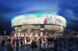 Winning design of the arena
